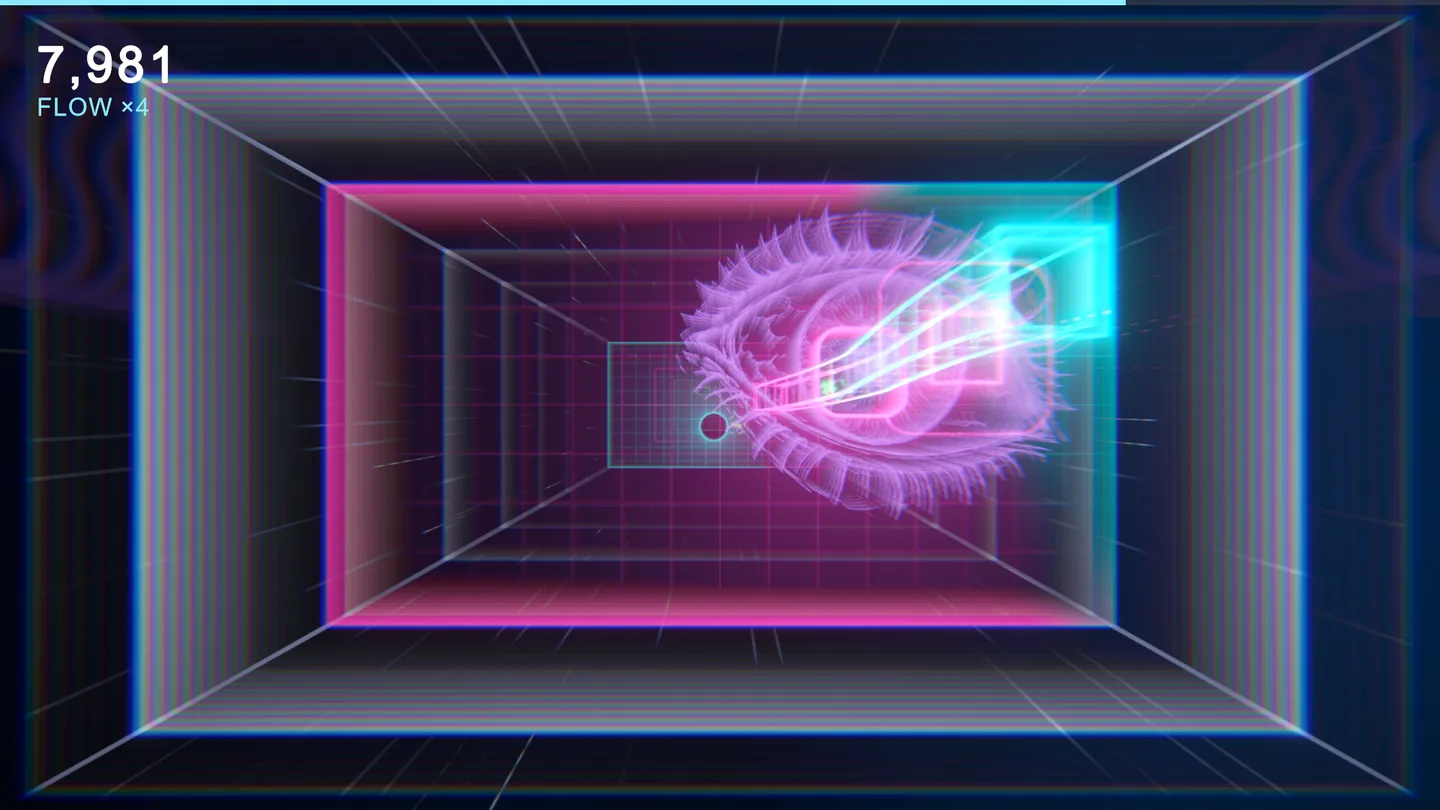 A creature from another world glitches into the shaft in Quantum