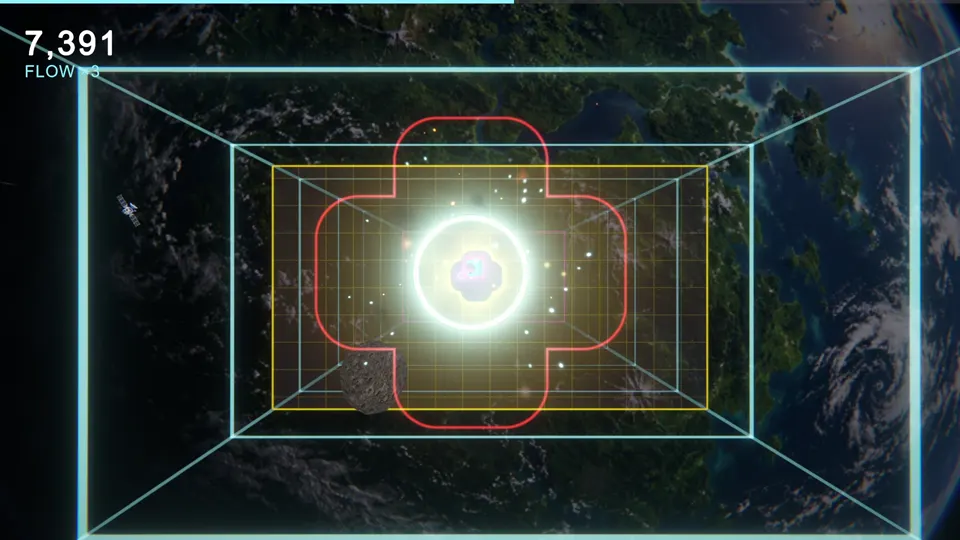 A gate above the curve of a planet in Orbit